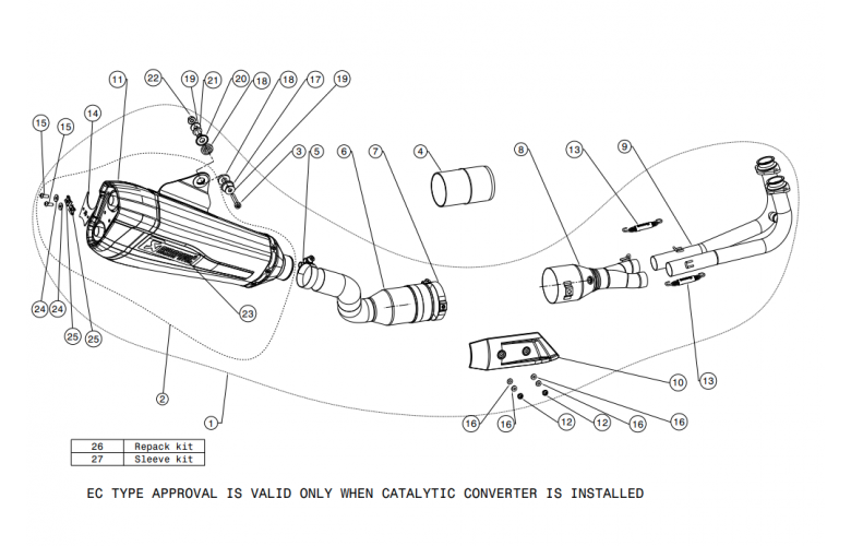 ΕΞΑΤΜΙΣΗ ΟΛΟΚΛΗΡΗ AKRAPOVIC ΓΙΑ YAMAHA TMAX  530 (2017-19)