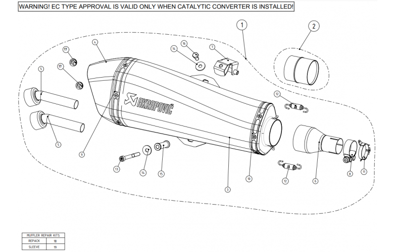 ΕΞΑΤΜΙΣΗ ΤΕΛΙΚΟ AKRAPOVIC ΓΙΑ PIAGGIO BEVERLY 400-500 ( 2007-2013 )/GILERA FUOCO 500 ( 2007-2016 )/PIAGGIO MP3 500 ( 2008-2013 )