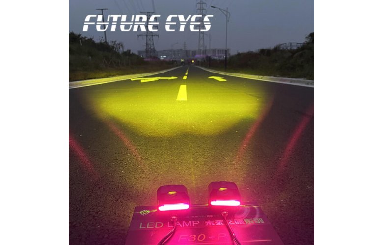 ΠΡΟΒΟΛΑΚΙΑ ΜΗΧΑΝΗΣ LED FUTURE EYES F30P DRL ΚΟΚΚΙΝΟ