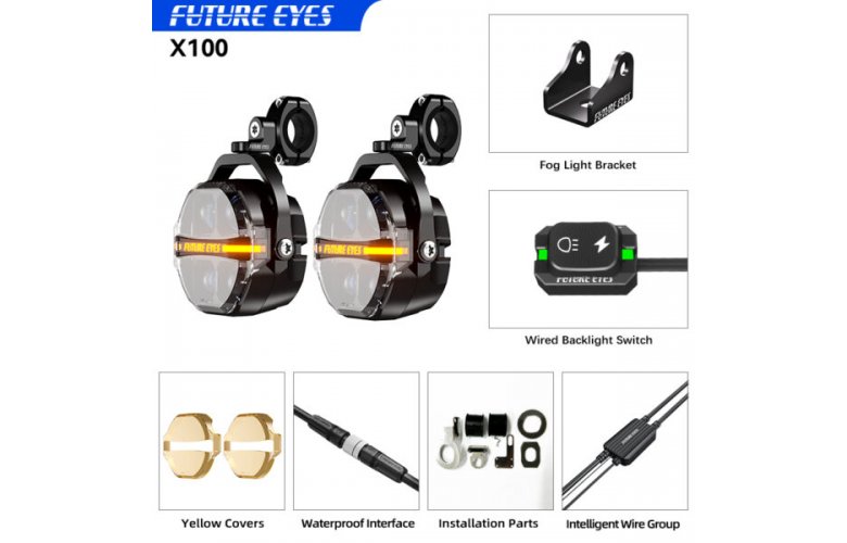 ΠΡΟΒΟΛΑΚΙΑ ΜΗΧΑΝΗΣ LED FUTURE EYES Χ100