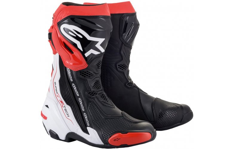 ΜΠΟΤΕΣ ALPINESTARS SUPERTECH R BLACK / RED / WHITE