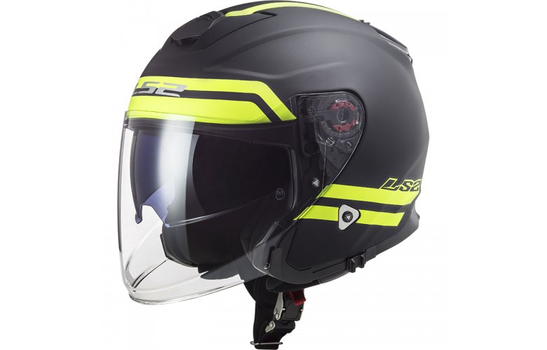 ΚΡΑΝΟΣ LS2 INFINITY OF521 HYPER MATT TITANIUM H-V YELLOW