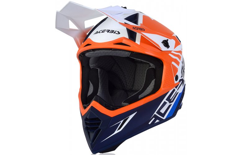 Κράνος Acerbis X-Track VTR 23901.204 πορτοκαλί/μπλε