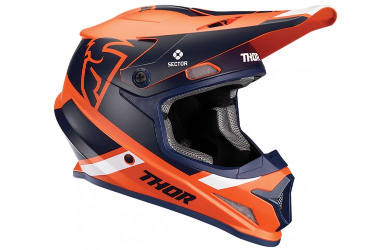ΚΡΑΝΟΣ THOR MX SECTOR SPLIT ORANGE/NAVY MIPS