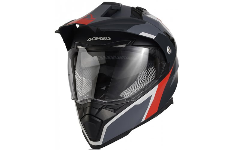 Κράνος Acerbis Flip FS-606 γκρι/κόκκινο