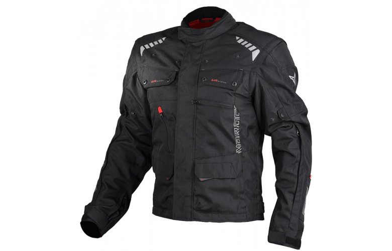 Μπουφάν Μηχανής Nordcode X-Cross Mαύρο/Κόκκινο