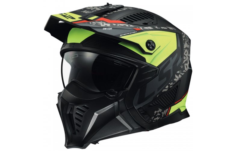 ΚΡΑΝΟΣ LS2 DRIFTER OF606 DEVOR MATT BLACK H-V YELLOW