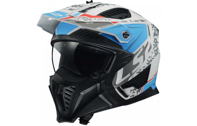 ΚΡΑΝΟΣ LS2 DRIFTER OF606 DEVOR MATT WHITE BLUE