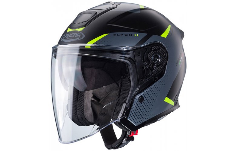 ΚΡΑΝΟΣ CABERG FLYON-II BOSS BLACK MATT / GREY / YELLOW FLUO