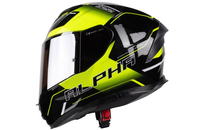 ΚΡΑΝΟΣ PILOT ALPHA SV ECE 22.06 BLACK / FLUO GLOSS + EXTRA ΑΣΗΜΙ ΖΕΛΑΤΙΝΑ