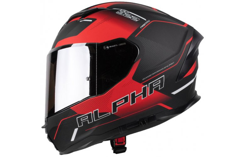 ΚΡΑΝΟΣ PILOT ALPHA SV ECE 22.06 BLACK / MATT RED + EXTRA ΑΣΗΜΙ ΖΕΛΑΤΙΝΑ