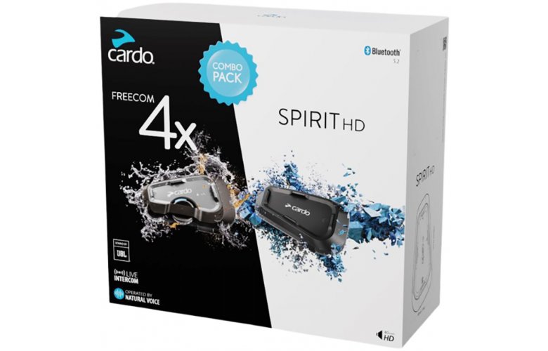 ΣΕΤ ΕΝΔΟΕΠΙΚΟΙΝΩΝΙΑΣ CARDO FREECOM 4X & SPIRIT HD ΔΙΑΦΑΝΟ / ΜΑΥΡΟ