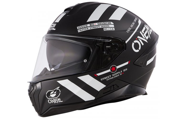 ΚΡΑΝΟΣ ONEAL CHALLENGER WARHAWK V.24 (ECE 22.06) BLACK / WHITE / RED