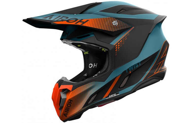 ΚΡΑΝΟΣ AIROH TWIST 3 SHARD ECE 22.06 MATT ORANGE