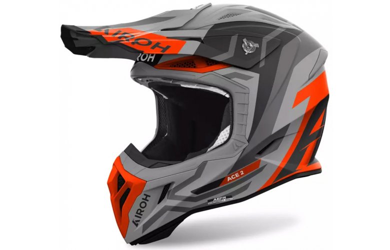 ΚΡΑΝΟΣ AIROH AVIATOR ACE 2 ECE 22.06 GROUND MATT ORANGE