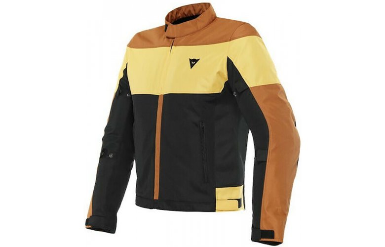 ΜΠΟΥΦΑΝ DAINESE ELETTRICA AIR TEX BLACK / LEATHER-BROWN / MINERAL-YELLOW