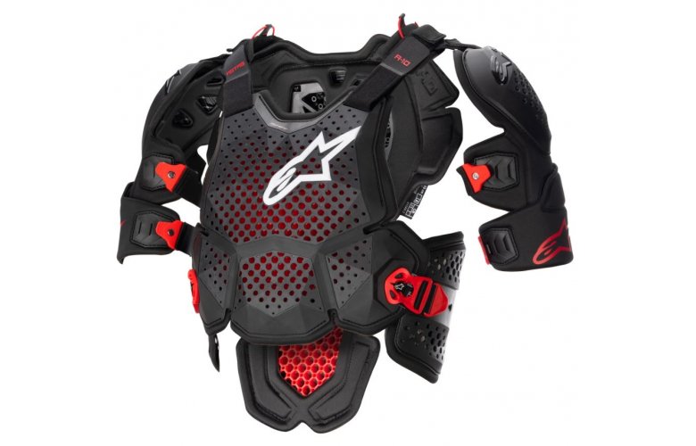 ΠΡΟΣΤΑΤΕΥΤΙΚΟΣ ΘΩΡΑΚΑΣ ALPINESTARS A-10 V2 ΑΝΘΡΑΚΙ/ΜΑΥΡΟ/ΚΟΚΚΙΝΟ