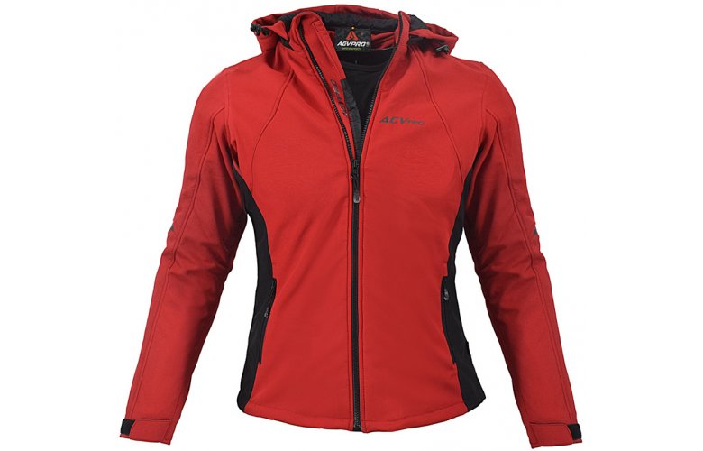ΜΠΟΥΦΑΝ ΓΥΝΑΙΚΕΙΟ ΧΕΙΜΕΡΙΝΟ AGVPRO SECRET-DR SOFT SHELL LADIES JACKET BLACK / RED GVR23901