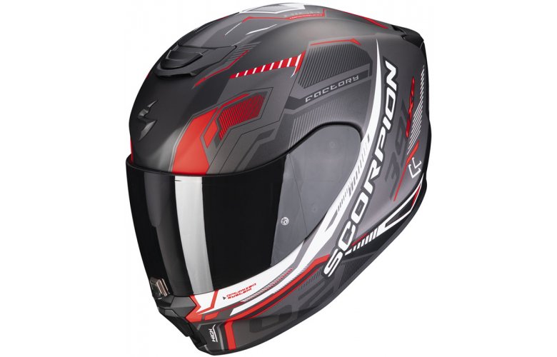 ΚΡΑΝΟΣ SCORPION EXO-391 HAUT MAT BLACK SILVER RED