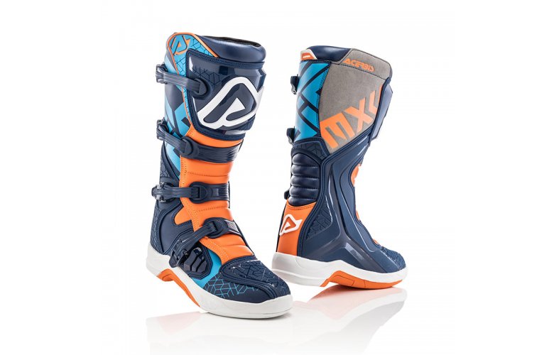 Μπότες Acerbis  22999243 X-TEAM μπλε-πορτοκαλί