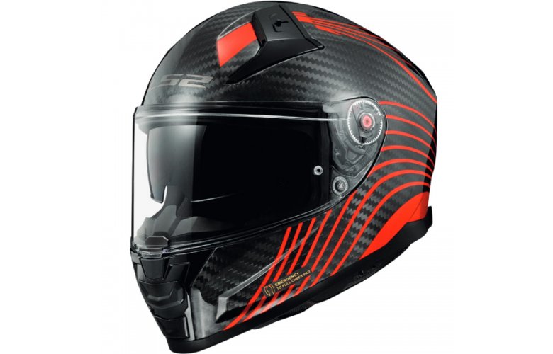 ΚΡΑΝΟΣ LS2 FF811 VECTOR II CARBON FLUX RED