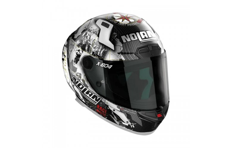 ΚΡΑΝΟΣ NOLAN X-804 RS ULTRA CARBON 024 C.CHECA WHITE 22.06