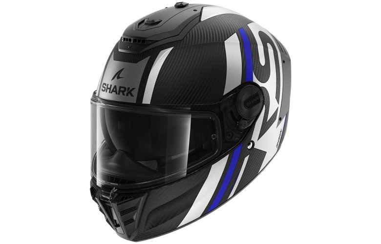 Κράνος Shark Spartan RS Carbon Shawn Mat Μαύρο/Λευκό/Μπλε