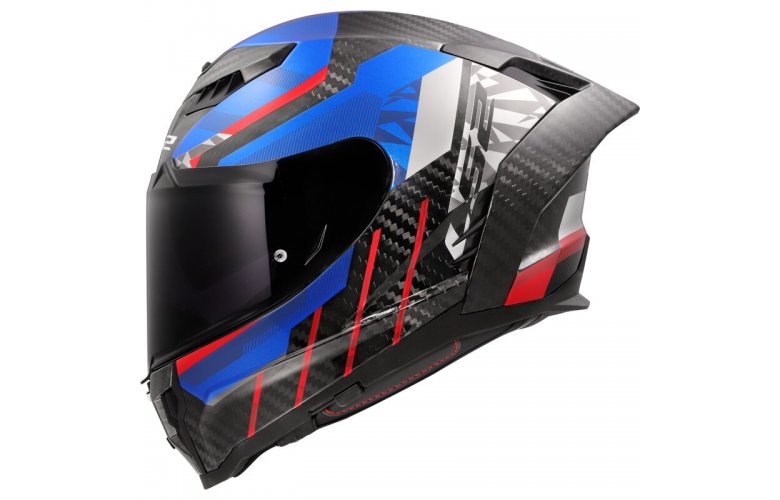 ΚΡΑΝΟΣ LS2 FF807 DRAGON TRAX GLOSS CARBON/BLUE/RED
