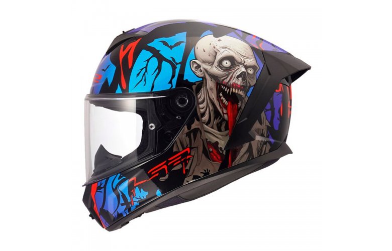 ΚΡΑΝΟΣ LS2 FF820 RAPID III ECE 22.06 ZOMBIE II BLACK/RED/BLUE