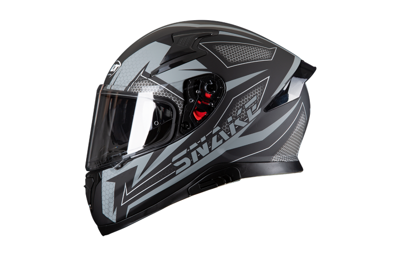 Κράνος Pilot Snake μαύρο γκρι