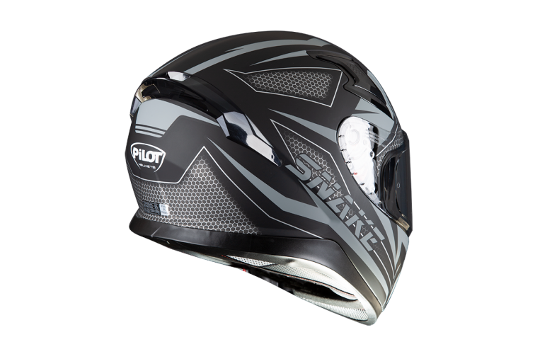 Κράνος Pilot Snake μαύρο γκρι