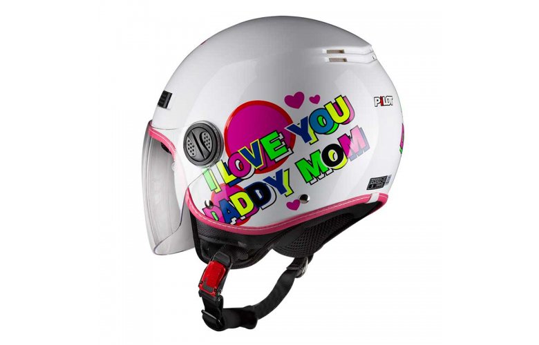 Κράνος Pilot Fazer Junior ροζ