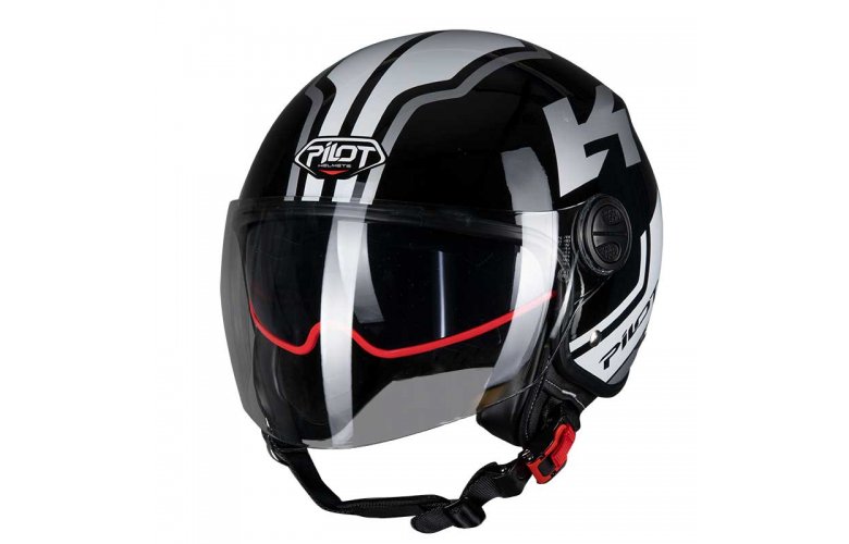 Κράνος Pilot Fazer SV gloss μαύρο-γκρι