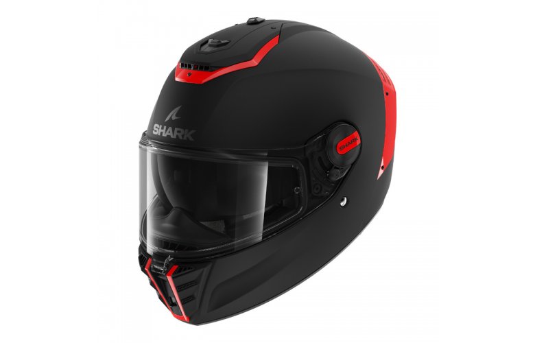 Κράνος Shark Spartan RS Blank Μαύρο/Κόκκινο