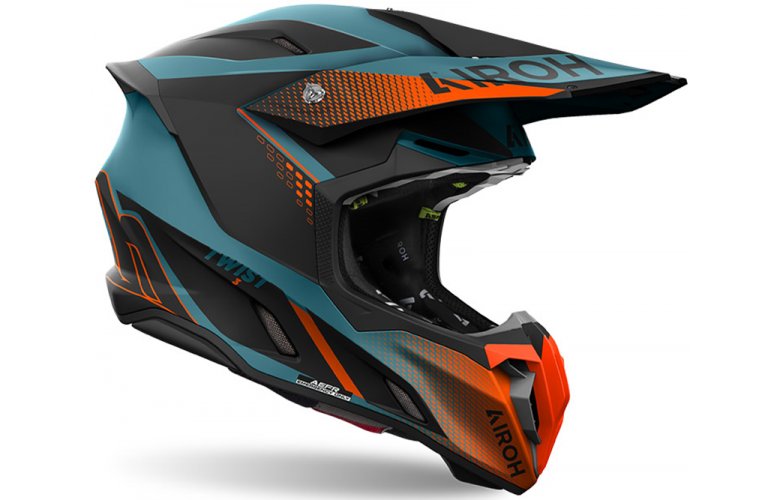 ΚΡΑΝΟΣ AIROH TWIST 3 SHARD ECE 22.06 MATT ORANGE