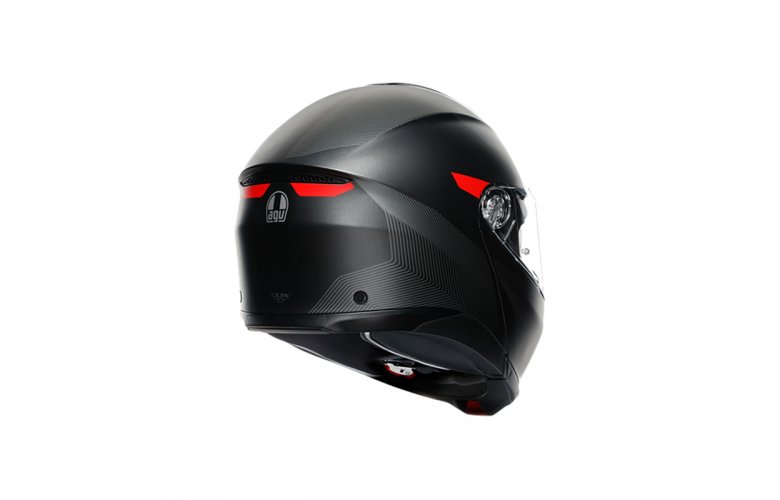 ΚΡΑΝΟΣ AGV TOURMODULAR ECE2206 MULTI - FREQUENCY MATT GUNMETAL / RED