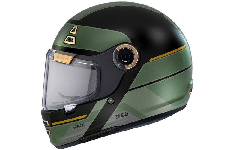 ΚΡΑΝΟΣ MT JARAMA 68TH C1 ECE 22.06 GLOSS KHAKI / BLACK