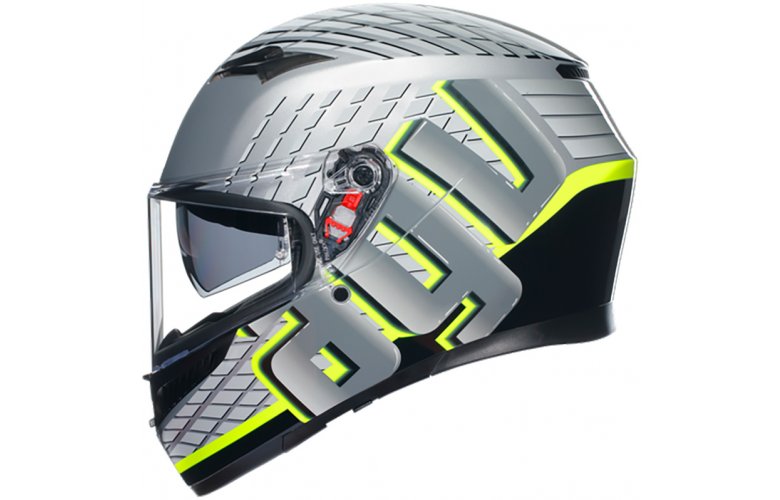 ΚΡΑΝΟΣ K3 AGV E2206 MPLK FORTIFY GREY / BLACK / YELLOW FLUO