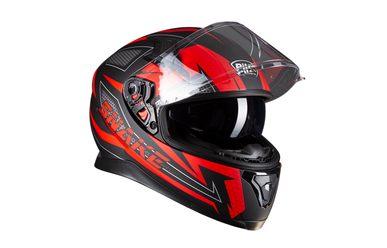 Κράνος Pilot Snake κόκκινο MATT