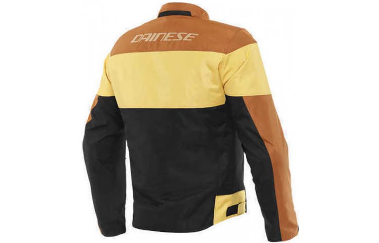 ΜΠΟΥΦΑΝ DAINESE ELETTRICA AIR TEX BLACK / LEATHER-BROWN / MINERAL-YELLOW