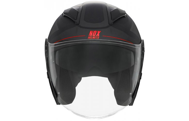 ΚΡΑΝΟΣ NOX N129 TRIOM ECE 22.06 MATT BLACK / RED