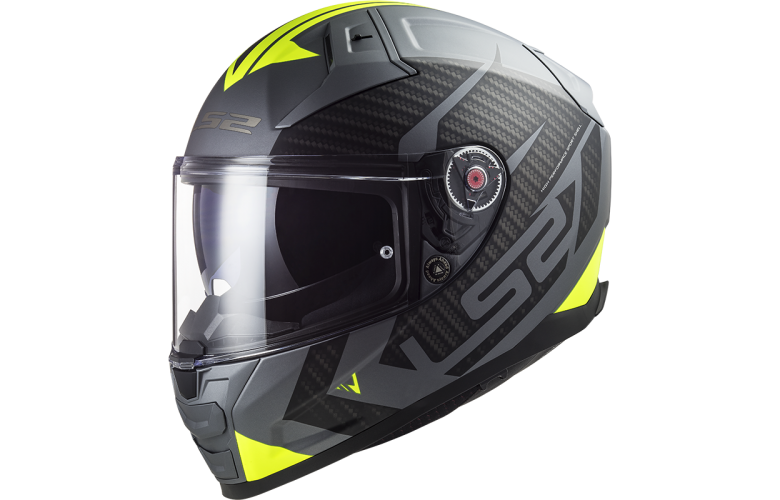 ΚΡΑΝΟΣ LS2 FF811 VECTOR II SPLITTER MATT TITANIUM H-V YELLOW