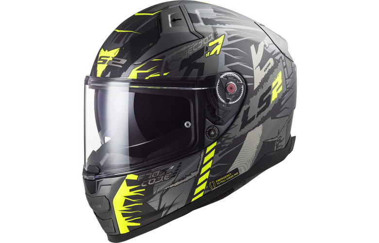 ΚΡΑΝΟΣ LS2 FF811 VECTOR II TECHBOT MATT TITANIUM H-V YELLOW