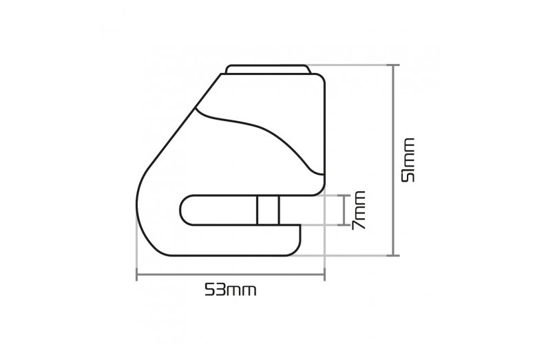 ΚΛΕΙΔΑΡΙΑ ΔΙΣΚΟΦΡΕΝΟΥ OXFORD LK205 MICRO XD5 YELLOW/BLACK