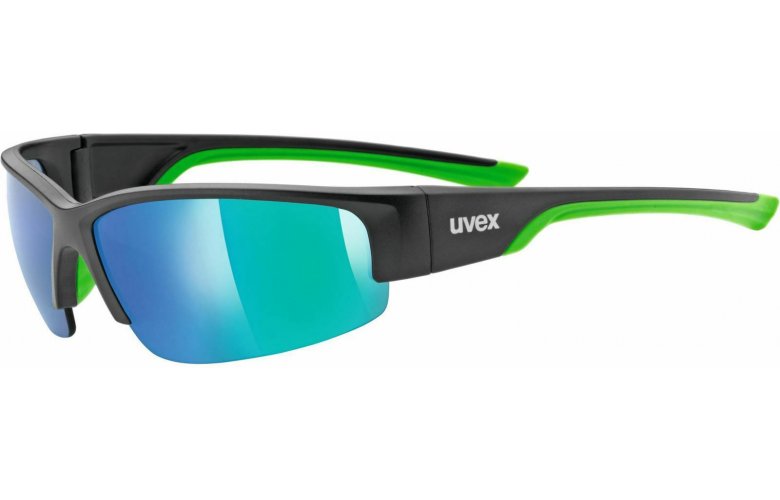 ΓΥΑΛΙΑ ΗΛΙΟΥ UVEX SPORTSTYLE 215 BLACK MATT GREEN/GREEN