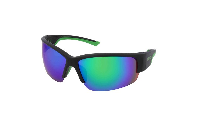 ΓΥΑΛΙΑ ΗΛΙΟΥ UVEX SPORTSTYLE 215 BLACK MATT GREEN/GREEN