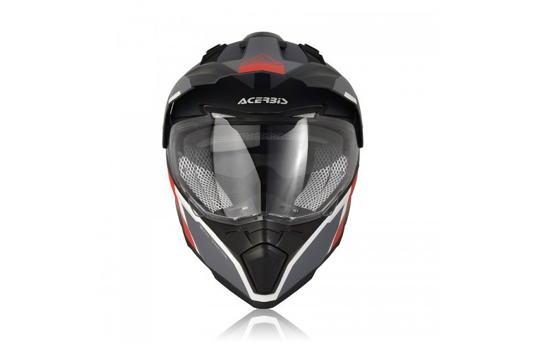 Κράνος Acerbis Flip FS-606 γκρι/κόκκινο