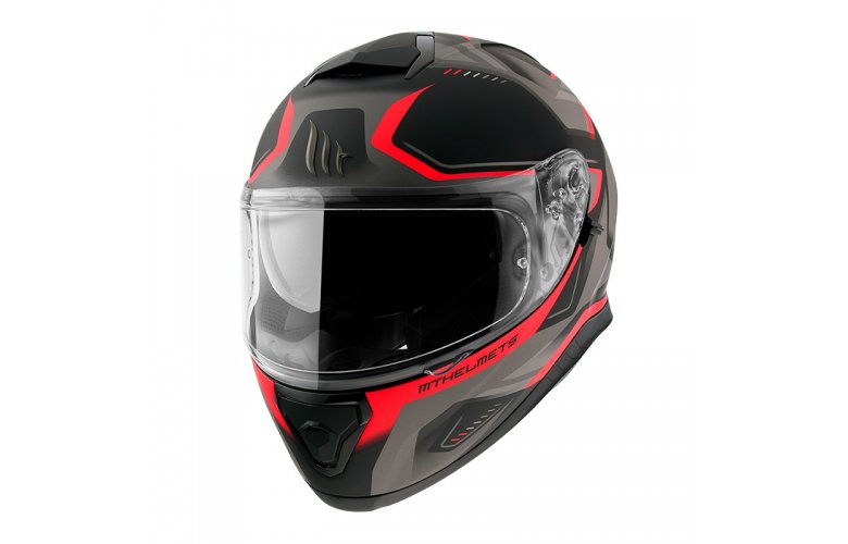 Κράνος MT Thunder 3 SV Turbine C5 ματ μαύρο/κόκκινο