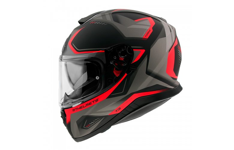 Κράνος MT Thunder 3 SV Turbine C5 ματ μαύρο/κόκκινο