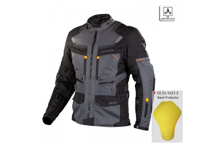 Μπουφάν Nordcode Adventure Evo dark γκρι-πορτοκαλί